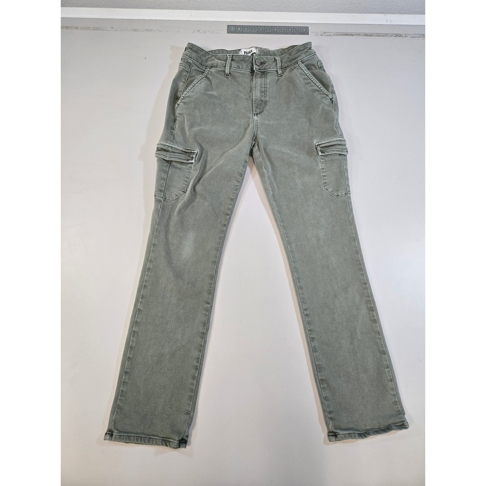 Paige Womens Jolie Cargo Pants Green Skinny Leg Stretch Size 27‎ 7932G29-6338